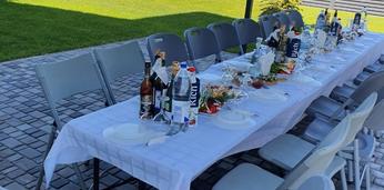 Доставка блюд и напитков на 60 персон